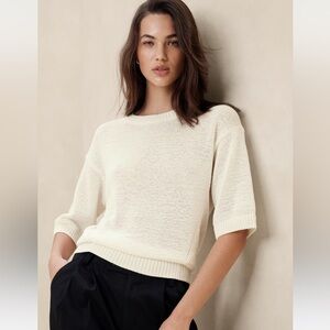 Banana Republic Slouchy Sweater in Snow Day